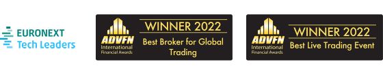 Euronext Tech Leaders 2022, Best broker for Global Trading 2022, Best Live Trading Event 2022