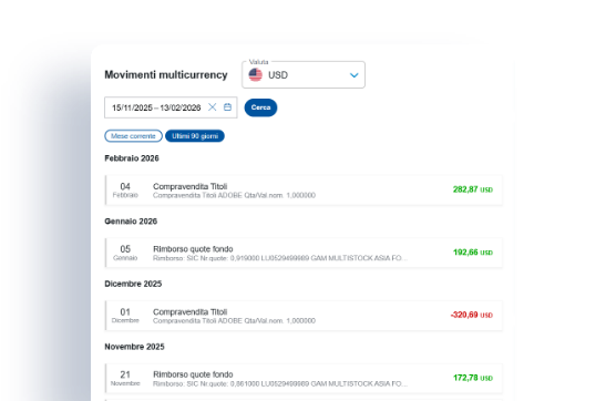 Esempio di ricezione bonifico e stipendio in valuta estera su conto Fineco senza commissioni aggiuntive