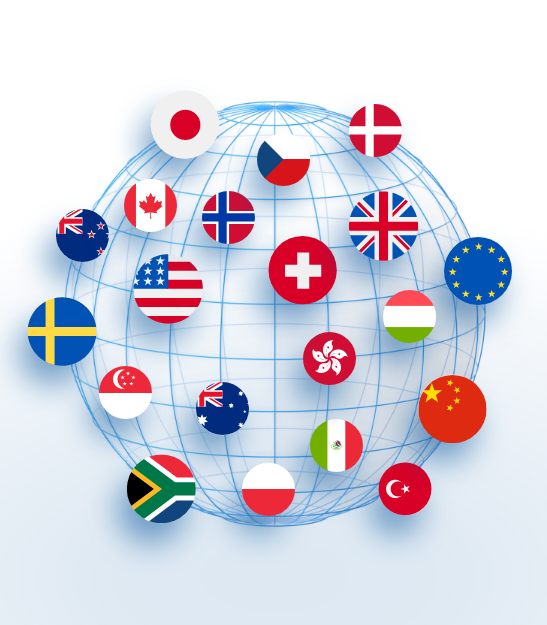 Elenco delle principali valute mondiali disponibili nel servizio Fineco Multicurrency: USD, GBP, CHF, JPY e altre