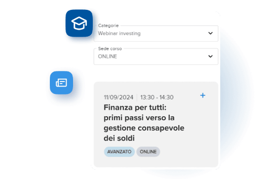 sezione education da Fineco APP