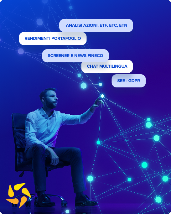 Analisi azioni, etf, etc, etn, rendimenti portafoglio, screener e news, chat multilingua, SEE - GDPR