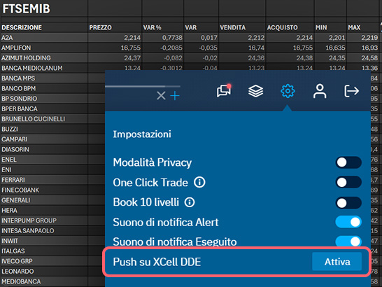 Analisi con Excell dde