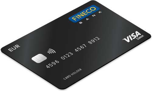 EUR Debit card color black