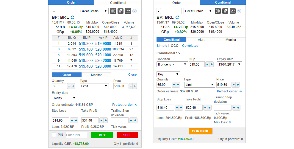 Fineco trading system